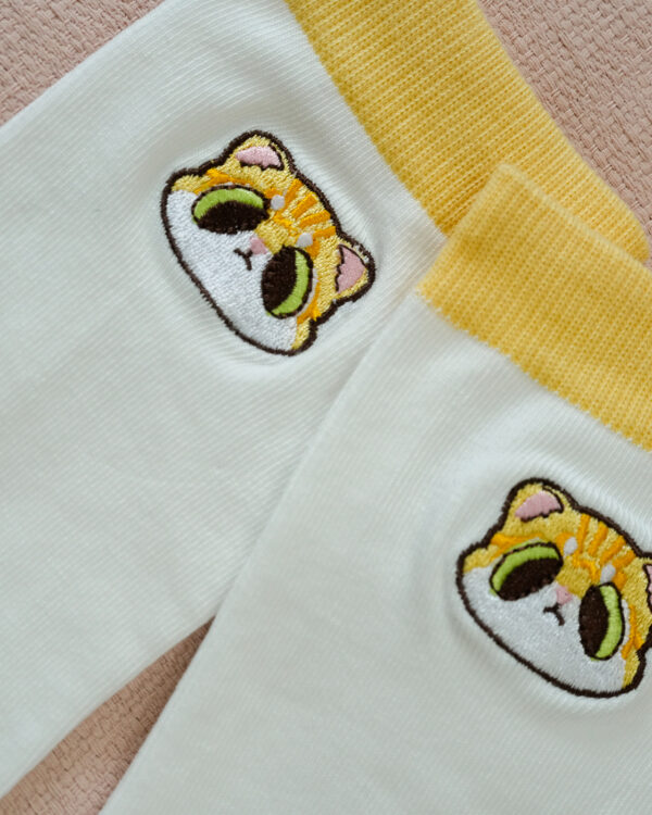 探頭貓貓刺繡緹花襪｜CatBoss 貓老闆聯名款 7