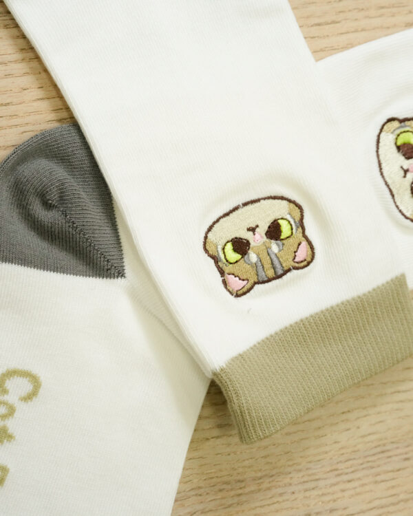 探頭貓貓刺繡緹花襪｜CatBoss 貓老闆聯名款 12